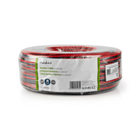 Nedis Speakerkabel 2x 2,5 mm zwart/rood 100 m Speakerkabel 2x 2,5 mm zwart/rood 100 m