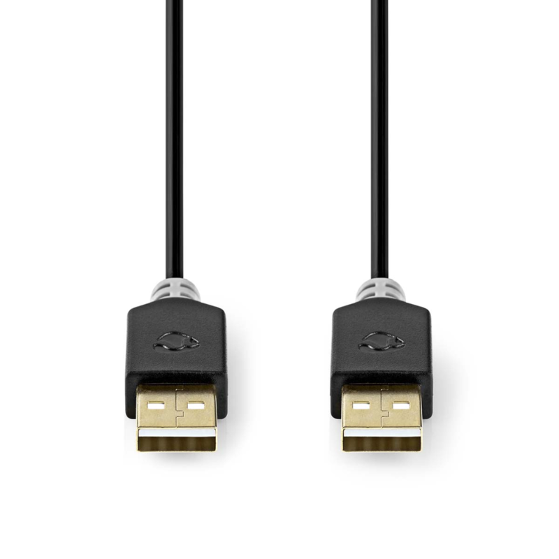 Nedis USB 2.0 Kabel A naar A 2 m USB 2.0 Kabel A naar A 2 m