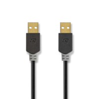 Nedis USB 2.0 Kabel A naar A 2 m USB 2.0 Kabel A naar A 2 m