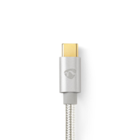 USB 2.0 Kabel A naar C 2 m zilver
