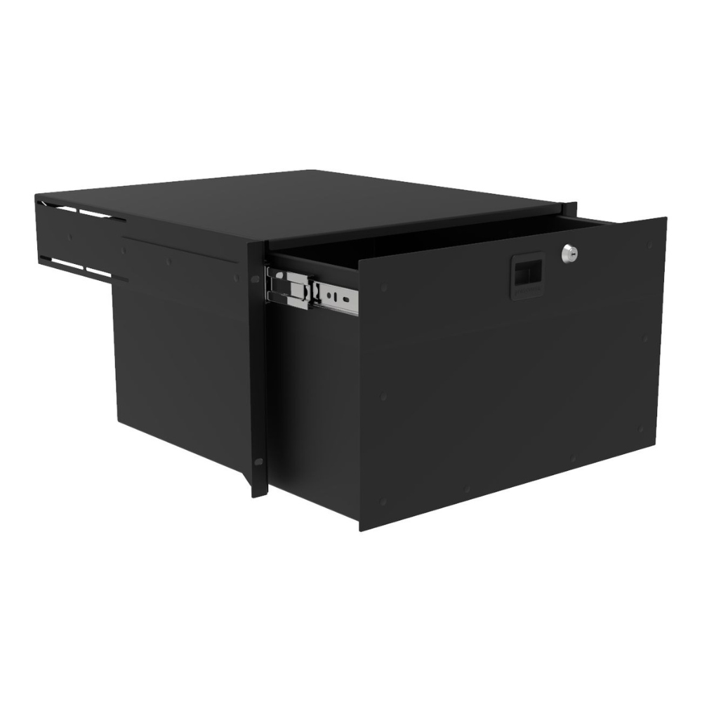 Penn Elcom R2295-18-6UK lichtgewicht racklade met slot 6 HE 485mm afbeelding
