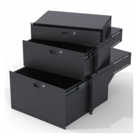 R2295-10-2UK lichtgewicht racklade met slot 2 HE 275mm