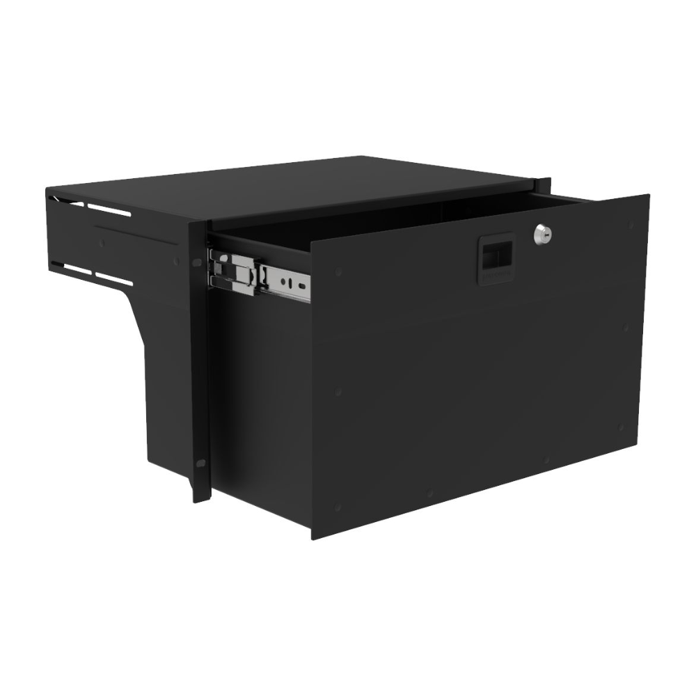 Penn Elcom R2295-10-6UK lichtgewicht racklade met slot 6 HE 285mm afbeelding
