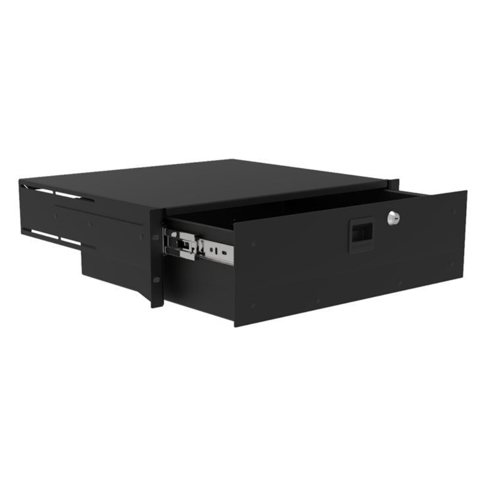 Penn Elcom R2295-3UK lichtgewicht racklade met slot 3 HE 385mm afbeelding