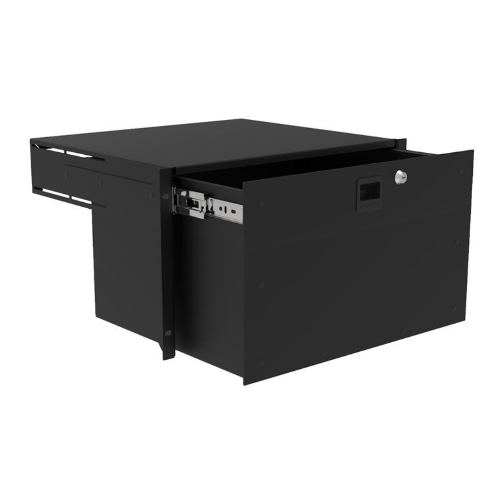 Penn Elcom R2295-6UK lichtgewicht racklade met slot 6 HE 385mm afbeelding
