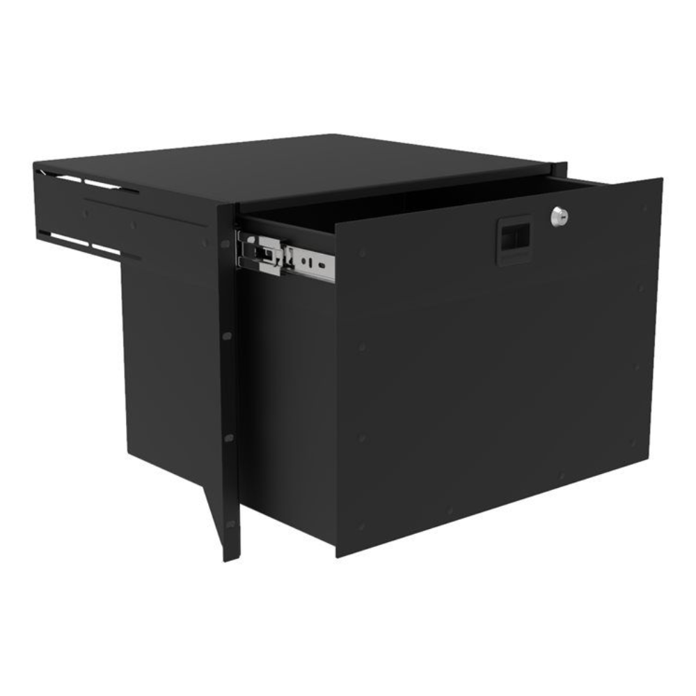 Penn Elcom R2295-8UK lichtgewicht racklade met slot 8 HE 385mm afbeelding