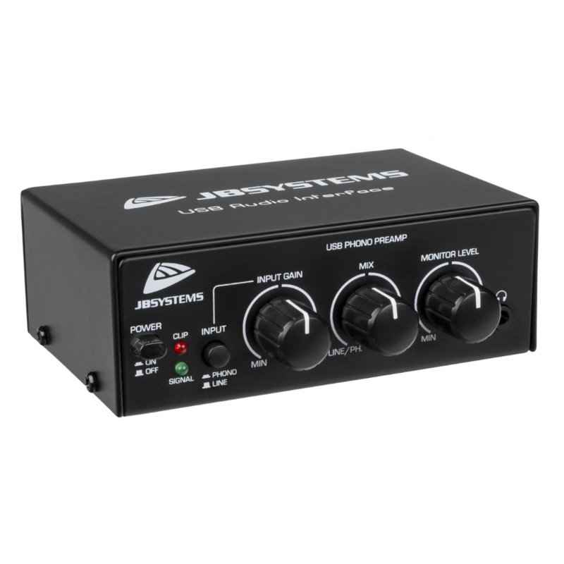 USB Audio Interface & Phono voorversterker