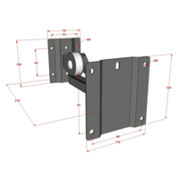 BYR Verstelbare speaker muurbeugel
