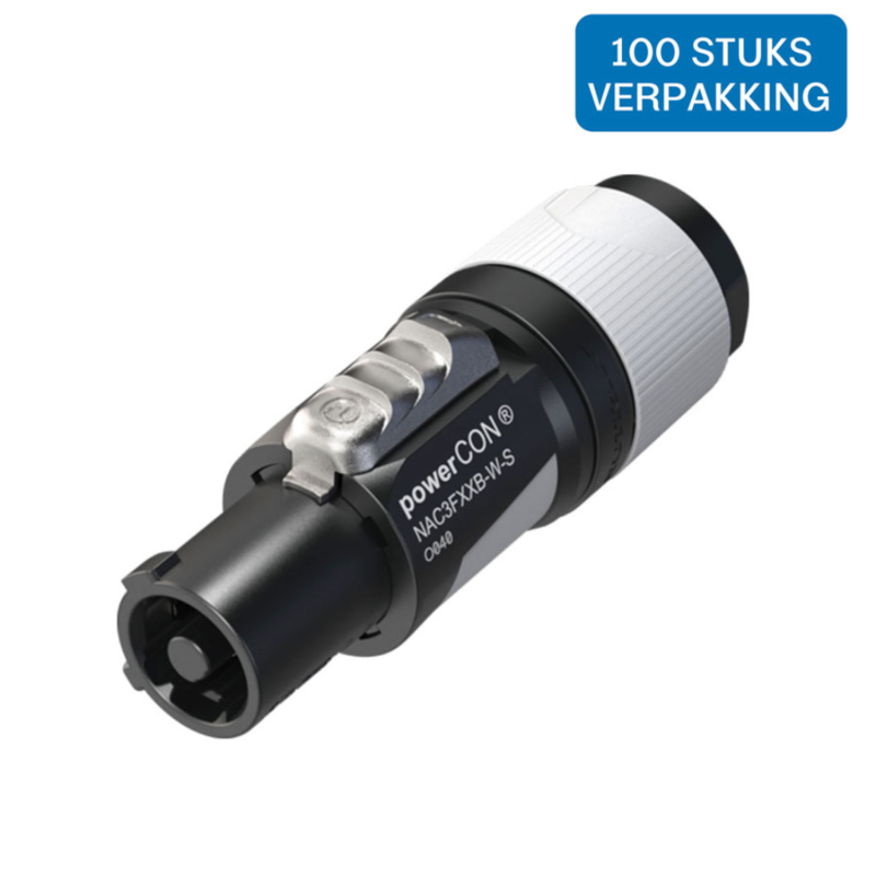 NAC3FXXB-W-S-D PowerCON Plug female (100 stuks)