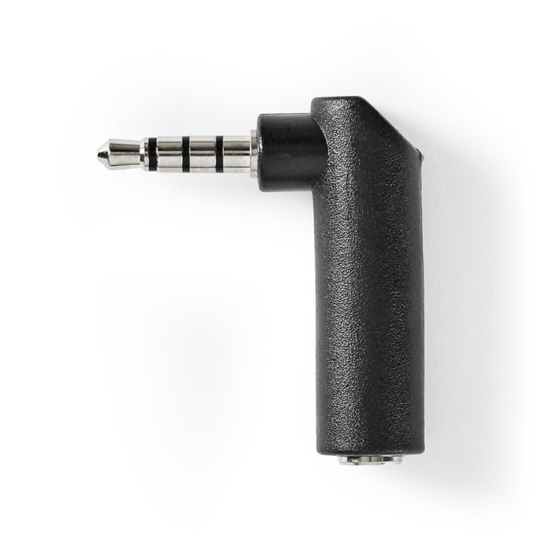 Haakse stereo mini jack adapter