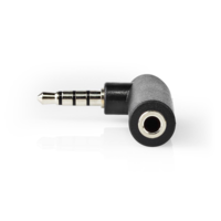 Haakse stereo mini jack adapter