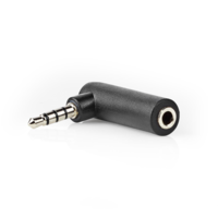Haakse stereo mini jack adapter