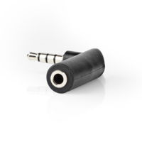 Haakse stereo mini jack adapter