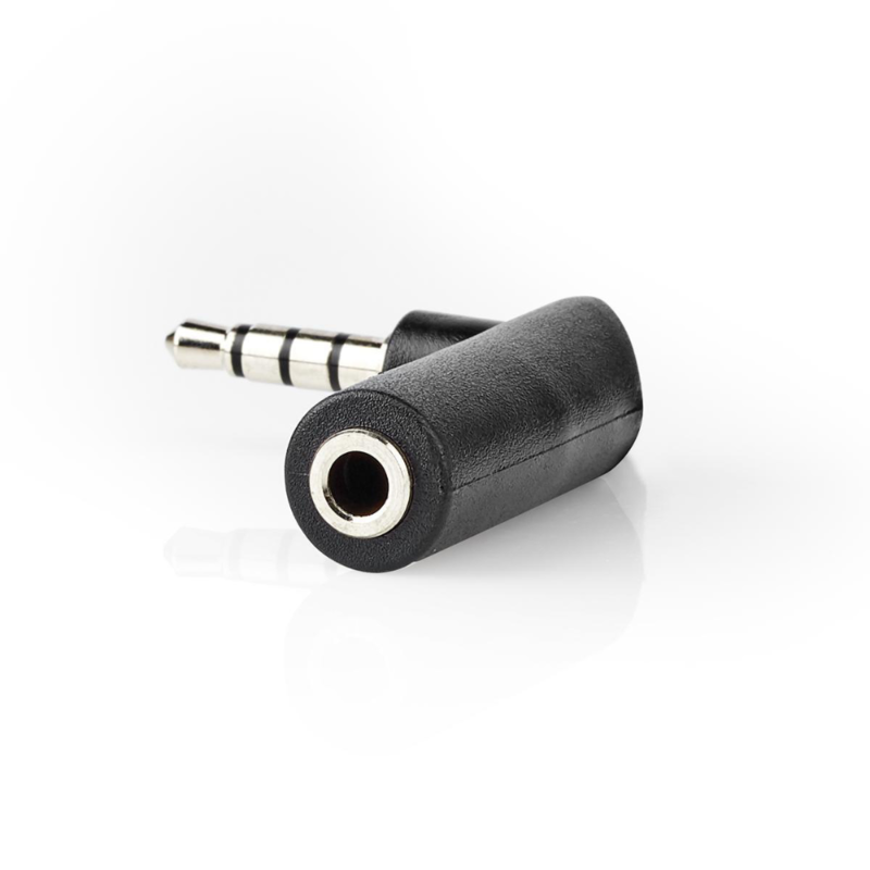 Haakse stereo mini jack adapter