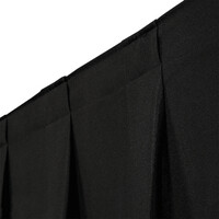 Pipe and drape doek 330x500cm medium gloss zwart geplooid