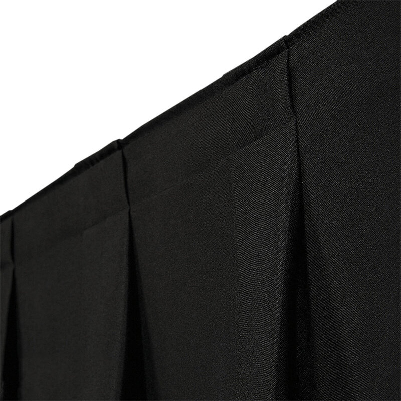Pipe and drape doek 330x500cm medium gloss zwart geplooid