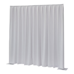 Wentex Pipe and drape doek 330x400cm medium gloss wit geplooid Wentex Pipe and drape doek 330x400cm medium gloss wit geplooid