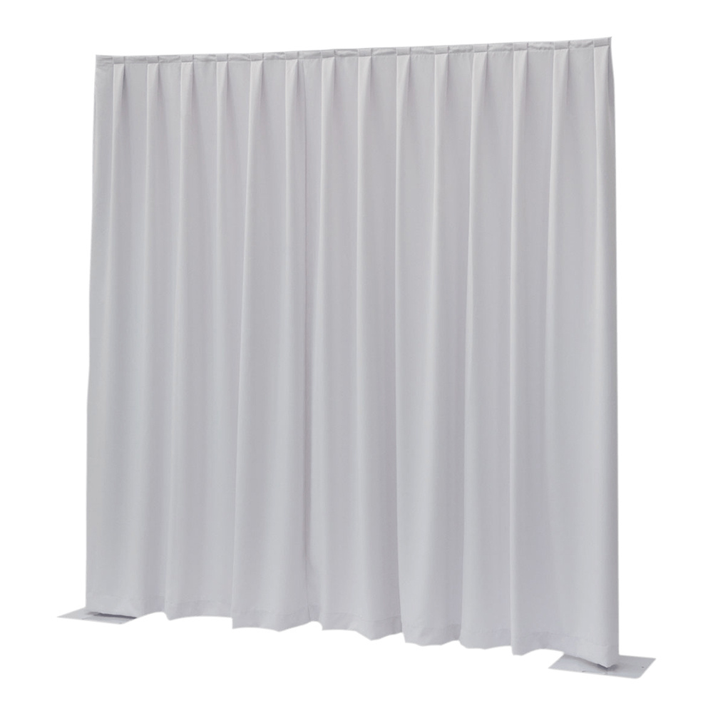Wentex Pipe and drape doek 330x400cm medium gloss wit geplooid afbeelding
