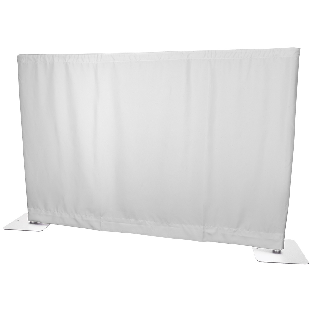 Wentex Pipe and drape doek 280x120cm medium gloss wit ongeplooid afbeelding