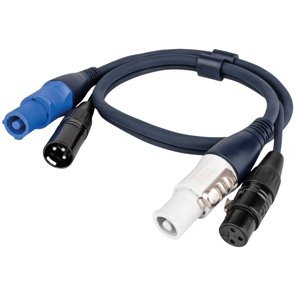 DAP Powercon/XLR audio combikabel 75cm afbeelding