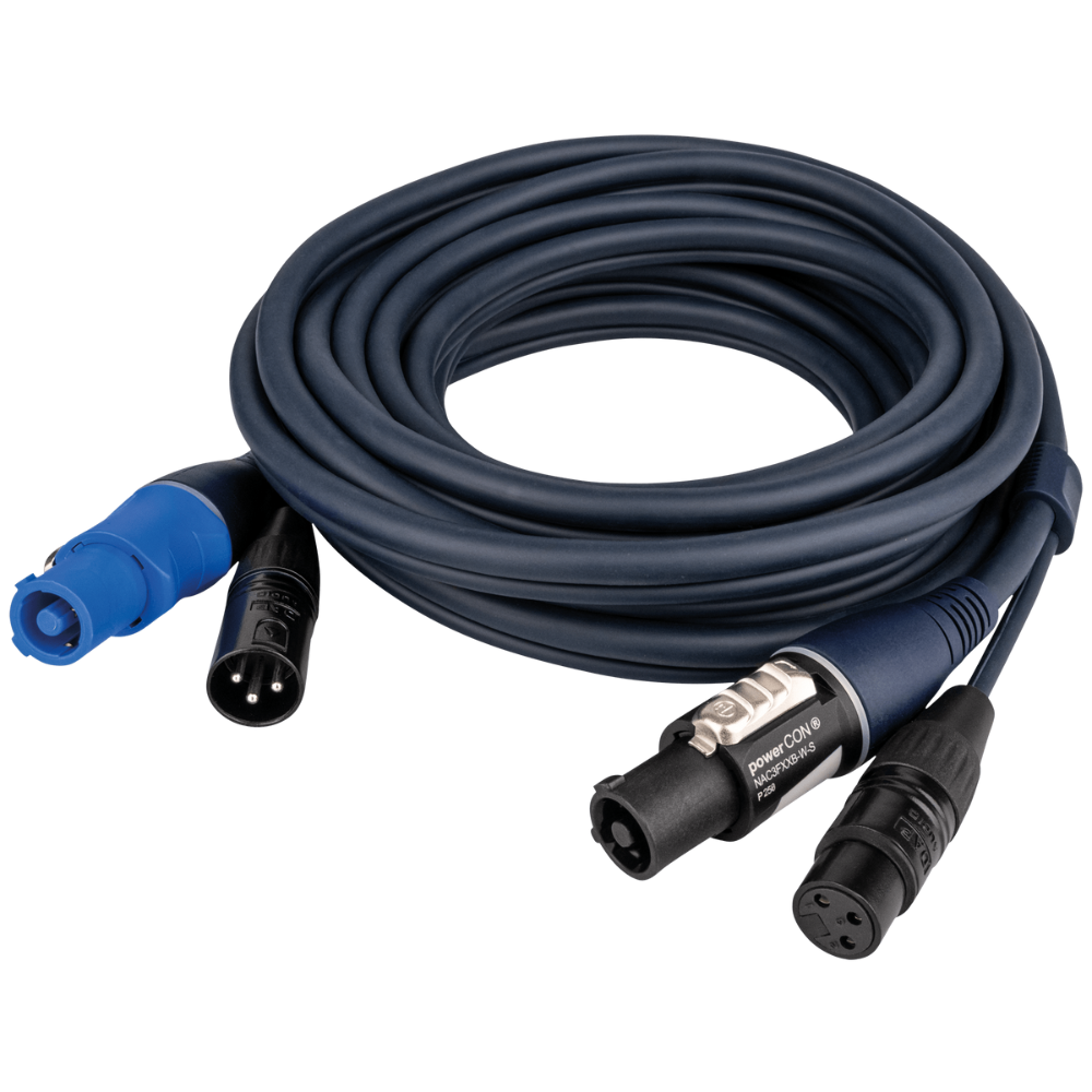 DAP Powercon/XLR audio combikabel 6m afbeelding