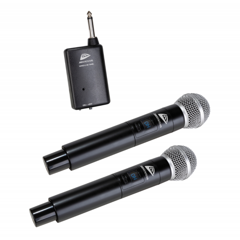 JB Systems WMIC-2.4G TWIN Dubbele handmicrofoon set WMIC-2.4G TWIN Dubbele handmicrofoon set
