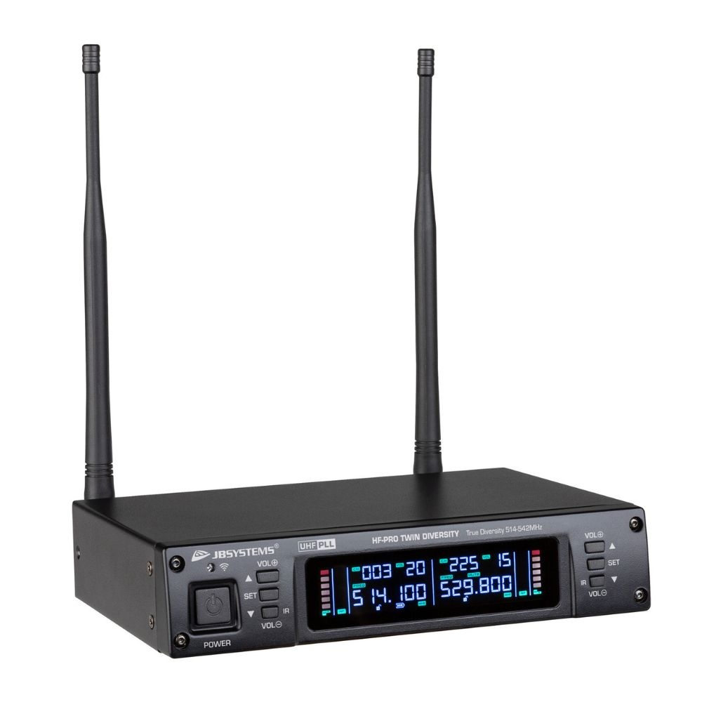 JB Systems HF-PRO TWIN Dubbele draadloze microfoonontvanger