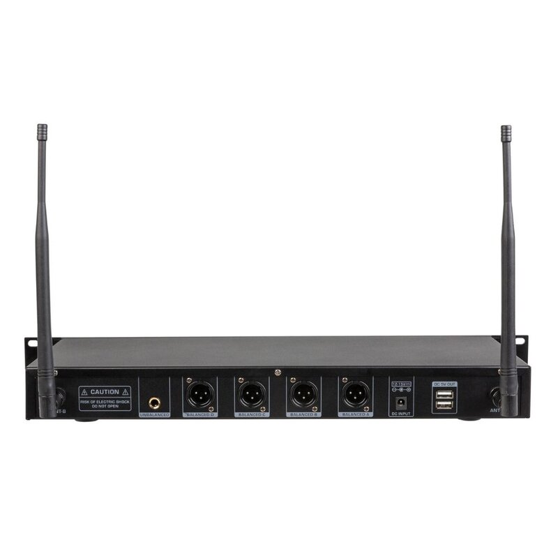 JB Systems HF-PRO QUAD Viervoudige draadloze microfoonontvanger HF-PRO QUAD Viervoudige draadloze microfoonontvanger