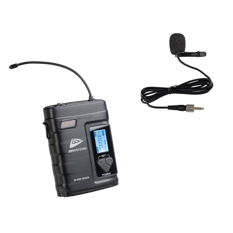 JB Systems HF-PRO BPACK Belt-pack en lavalier-microfoon HF-PRO BPACK Belt-pack en lavalier-microfoon