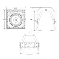 Audiophony EXT106 Coaxiale buitenspeaker 6,5 + 1 inch EXT106 Coaxiale buitenspeaker 6,5 + 1 inch