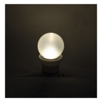 G45 E27 kunststof led-lamp voor prikkabel 1W wit