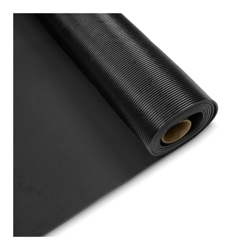 Defender Rubberen kabelmat geribbeld 1 m breed 2 m lang Rubberen kabelmat geribbeld 1 m breed 2 m lang