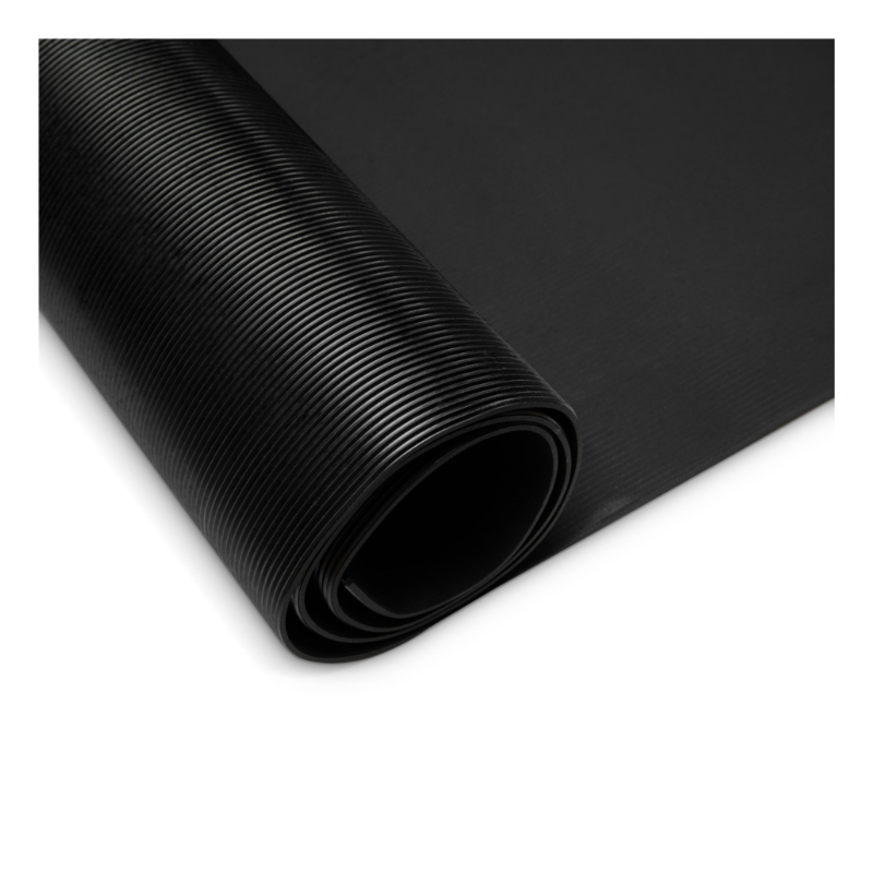 Defender Rubberen kabelmat geribbeld 1 m breed 2 m lang Rubberen kabelmat geribbeld 1 m breed 2 m lang