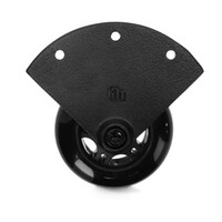 37450SBLK Inbouw flightcase hoekwiel zwart