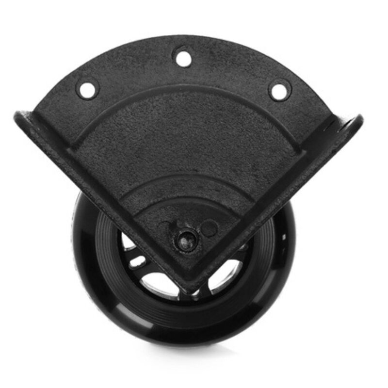 37450SBLK Inbouw flightcase hoekwiel zwart