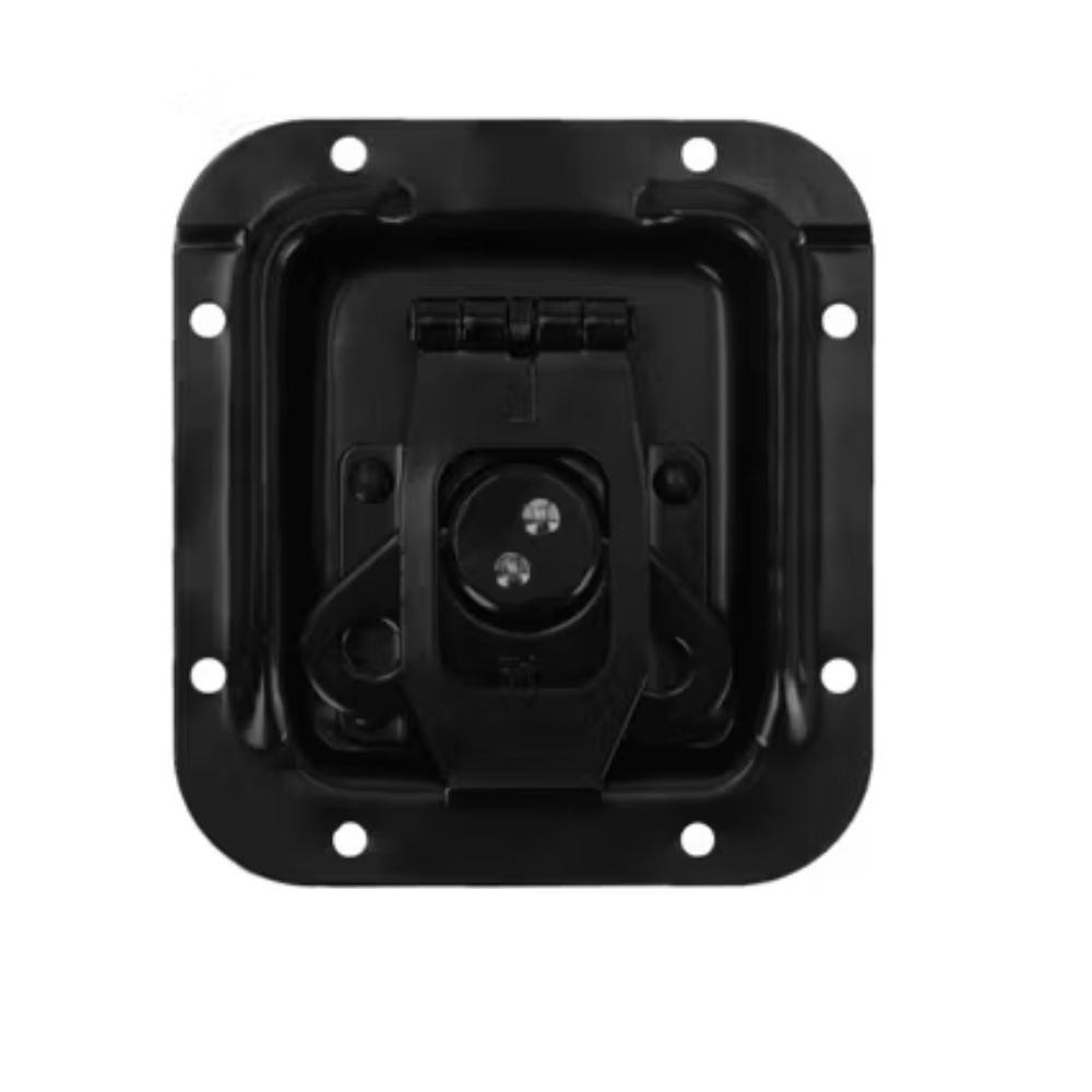Adam Hall 17302BLK Groot inbouw vlinderslot 14 mm diep zwart afbeelding