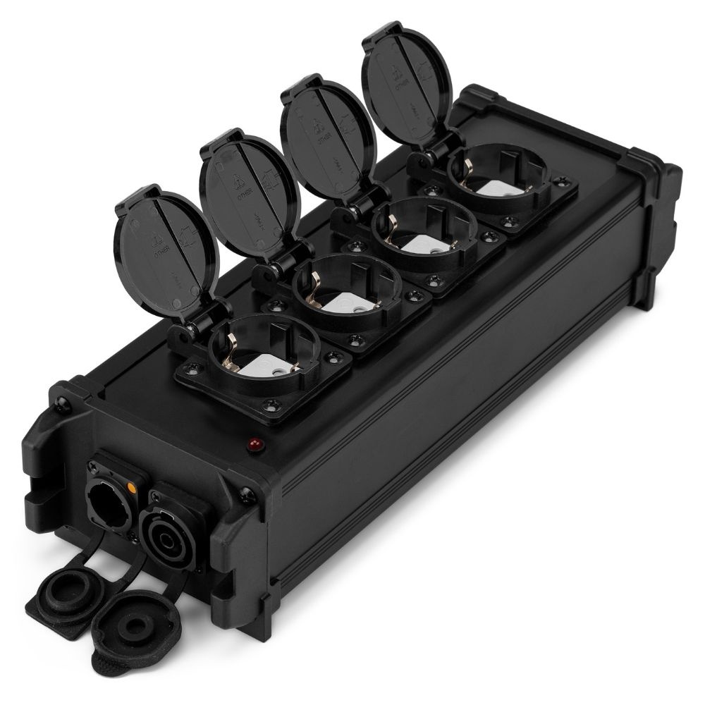 PD-Connex PSB45 Power splitter box P-Con TR IN/UIT - UIT + 4x shuko afbeelding