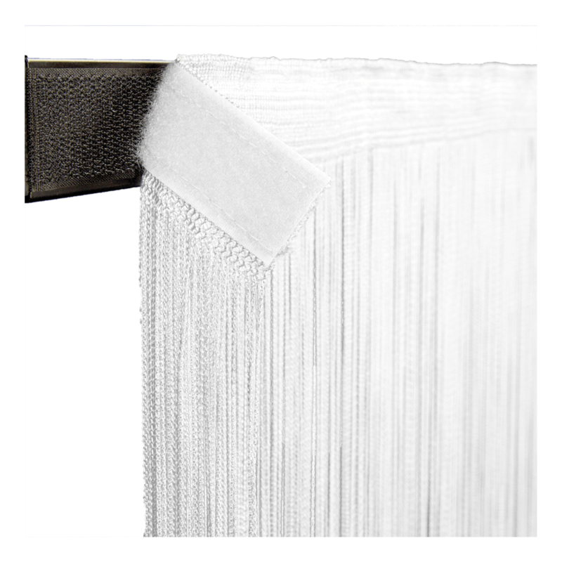 Pipe and drape spaghetti koordgordijn 400x300cm wit