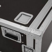 Rack Profi 19 inch flightcase 8HE 450 mm diep met wielen