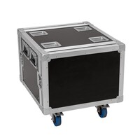 Rack Profi 19 inch flightcase 8HE 450 mm diep met wielen