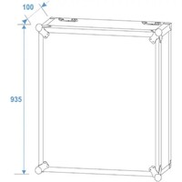 Roadinger Rack Profi 19 inch flightcase 20HE 450 mm diep met wielen Rack Profi 19 inch flightcase 20HE 450 mm diep met wielen