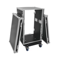 Roadinger Rack Profi 19 inch flightcase 18HE 450 mm diep met wielen Rack Profi 19 inch flightcase 18HE 450 mm diep met wielen