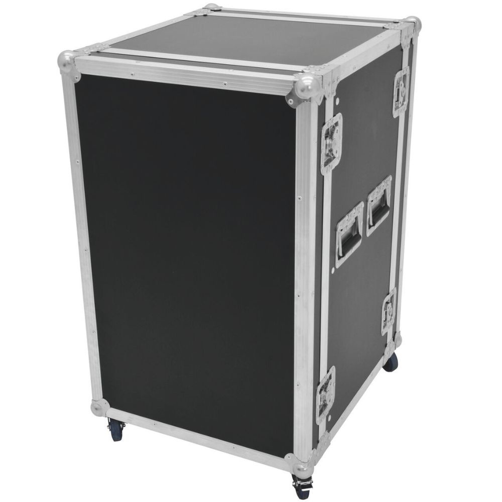 Roadinger Rack Profi 19 inch flightcase 15HE 450 mm diep met wielen afbeelding