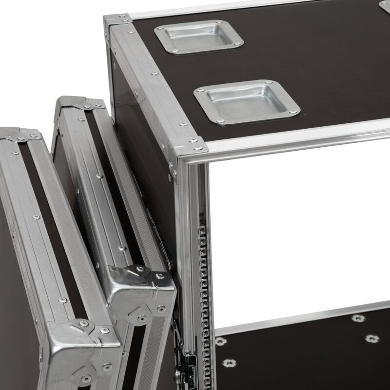 Roadinger Rack Profi 19 inch flightcase 10HE 450 mm diep met wielen Rack Profi 19 inch flightcase 10HE 450 mm diep met wielen