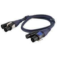 Powercon in/uit & signaal kabel 75 cm