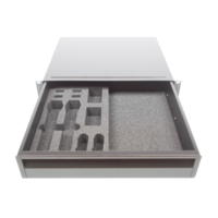 2U Schuim inlay set voor 2x Shure AD1/2 / QLX-D / ULX-D