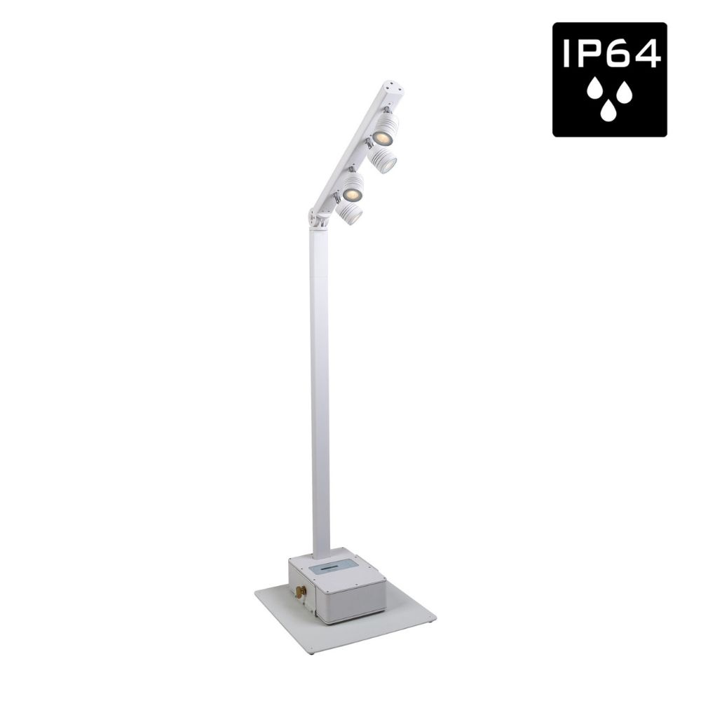 Briteq BTI-AKKUPOLE IP64 LED Verlichtingspaal wit afbeelding