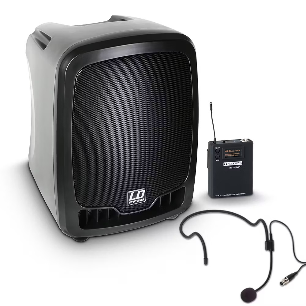 LD Systems Roadboy 65HS Draagbare speakerset met headset afbeelding
