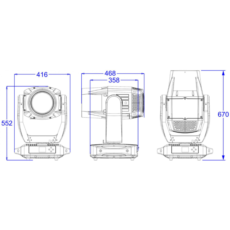 Briteq BTI-BLIZZARD BSW2 LED moving head IP65 HYBRID 450W BTI-BLIZZARD BSW2 LED moving head IP65 HYBRID 450W