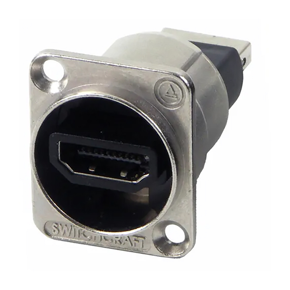 Switchcraft HDMI doorvoer chassisdeel zilver afbeelding
